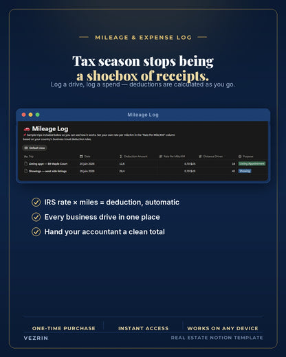 Solo Agent OS: Real Estate Agent Notion Template