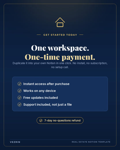 Solo Agent OS: Real Estate Agent Notion Template